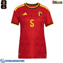 Fotballdrakt Dame Belgia Maxim De Cuyper #5 Hjemmedrakt VM 2026 Kortermet